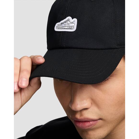 Nike Club Unstructured Air Force 1 Patch Cap Unisex Size S/M Black FZ2121 010 - Picture 3 of 6